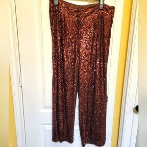 Brown Sequin Pants by Express (New)